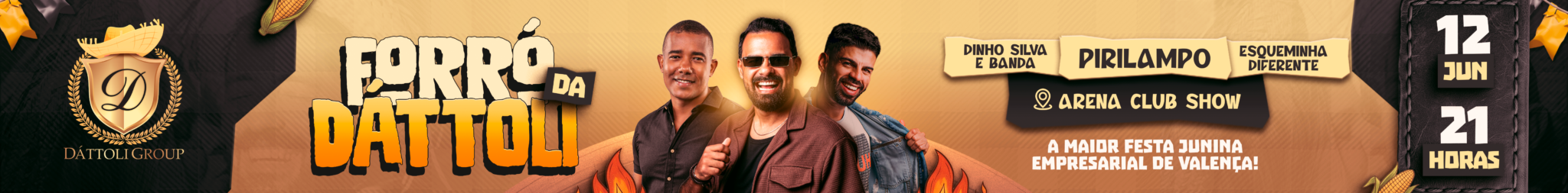 Forró da Dattoli — 12 JUN 21h — Arena Club Show